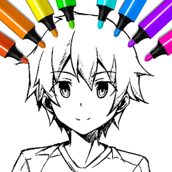 Anime Boys Coloring Pages gameplay preview